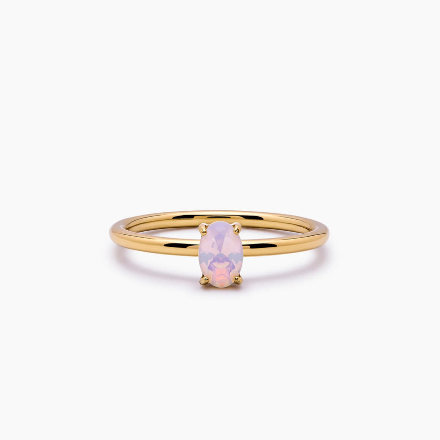 Opal Solitaire Ring