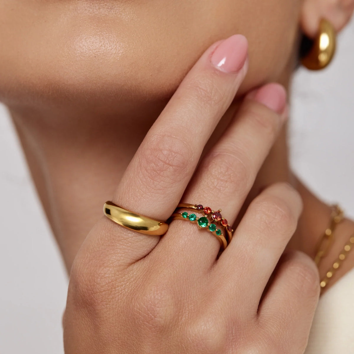 Belle Stacking Birthstone Ring