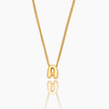 Bubble Initial Charm Necklace
