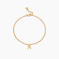 Dainty Initial Charm Bracelet