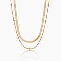 Snake & Satellite Chain Layered Necklace