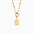 Pavè Initial Pendant Necklace