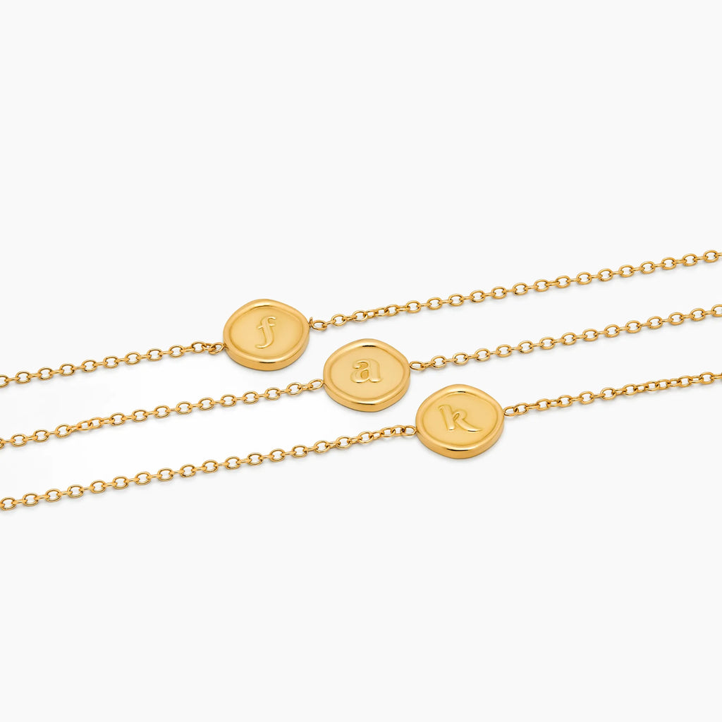 Initial Stamp Bracelet