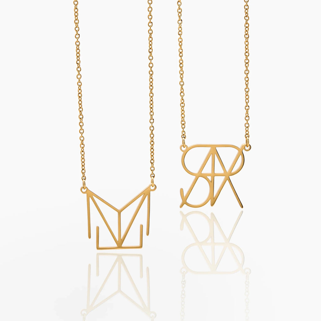 Minimalist Monogram Name Necklace
