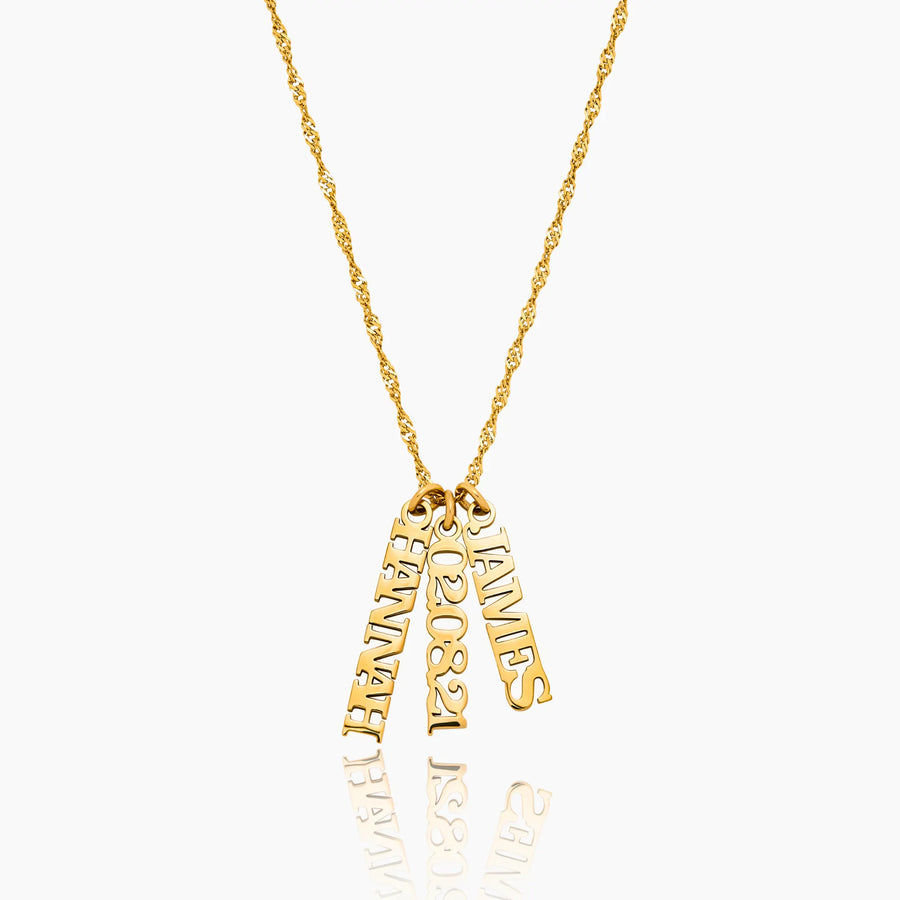 Singapore Multi Name Necklace