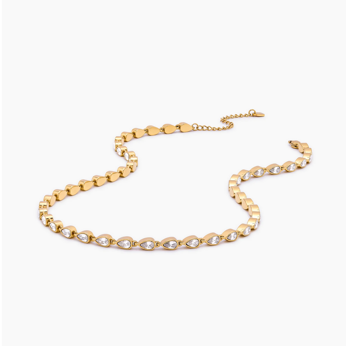 Teardrop Tennis Necklace