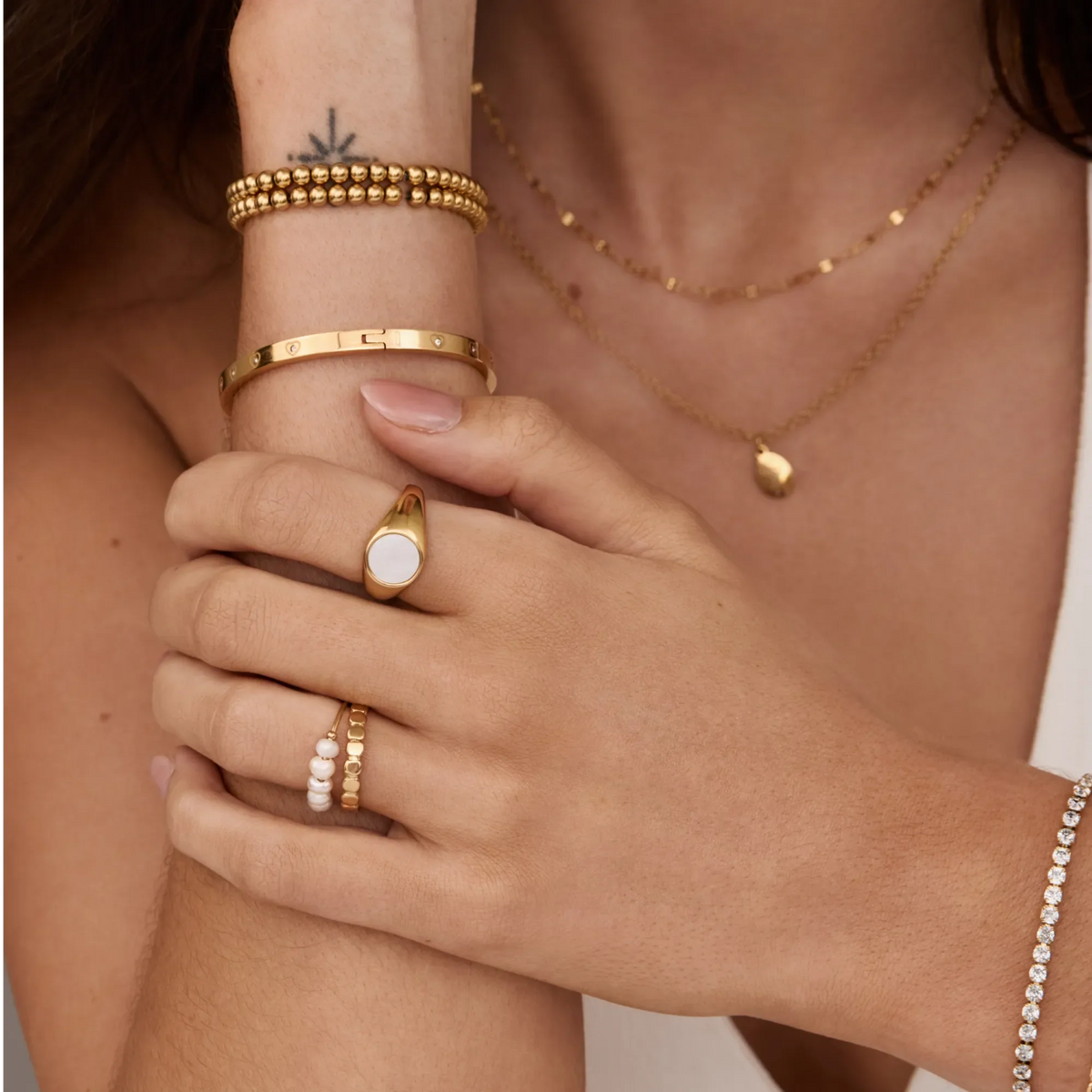 Mother Of Pearl Ring