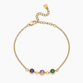 Personalized Multi-Birthstone Bracelet