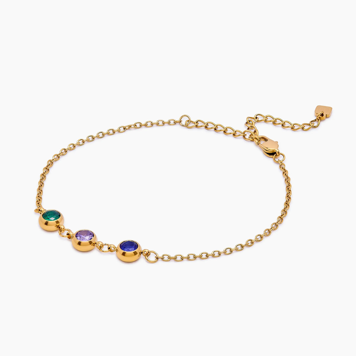 Personalized Multi-Birthstone Bracelet